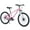 Pink, variant on Harmie 24 Inch Mountain Bike Adult Bicycle Steel Frame Single Speed Disc Brakes City Commuter Outdoor Fitness Bike Pink