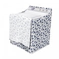 thumbnail image 3 of Floral Washer Cover, Art of Blossoming Flowers Romantic of Love, Washroom Decor with Dust Protection, 29" x 28" x 40", Dark Blue Pale Blue, by Ambesonne, 3 of 3