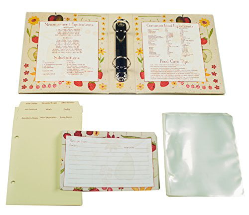 Meadowsweet Kitchens Recipe Card Set of 25 4 x 6 cards Watercolors