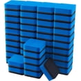 thumbnail image 1 of Paquete de 48 limpiadores de pizarra magnética con borrador en seco para aula, hogar y oficina (azul), 1 of 5