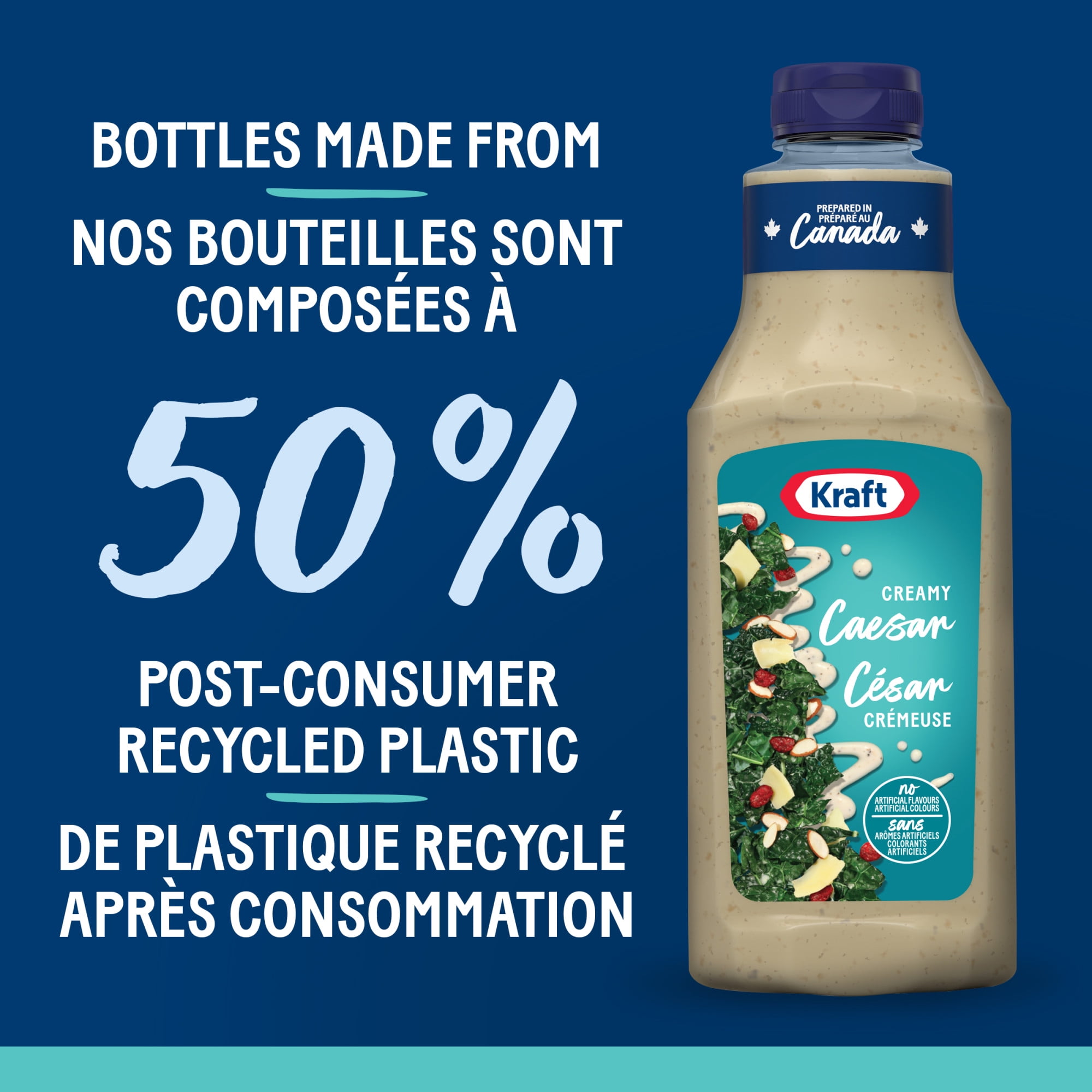 Kraft Creamy Caesar Salad Dressing, 425 mL Bottle