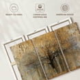 thumbnail image 6 of Elephant Stock Open Arms Gold Wall Art - Horizontal Multi Panel Canvas - Living Room Wall Decor - Floral And Botanical Multi Panel - Beige And Brown Decor By Avery Tillmon - 57" x 36", 6 of 8