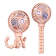 thumbnail image 4 of Mini ventilador eléctrico con soporte Verano Mano Ventilador eléctrico portátil plegable con trípode, rosa Monstrate HA7098-02B, 4 of 6
