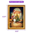 thumbnail image 5 of Merry Christmas Collie Santa Hat Xmas Tree Winter Holiday Acrylic Plaque with Wood Photo Frame Box Collie Dog Lover Gifts Idea Light Box - 01013, 5 of 5