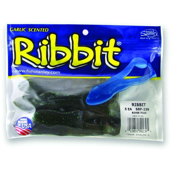 Stanley SRF-239 The Original Ribbit Frog Unrigged, 3 1/2", River Toad - SRF-239
