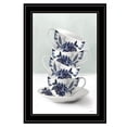 thumbnail image 2 of Tea Tower (Blue) by House Fenway Framed Print Wall Art Wood Multi-Color, 2 of 4