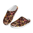 thumbnail image 2 of Daiia Woodland Creatures Floral Print Women’s Fuzzy Slippers Memory Foam Lightweight House Shoes Cozy Loafer Flannel House Shoes-42/43, 2 of 7