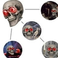 thumbnail image 6 of LmnLft Halloween Animatronic Talking Hanging Skull, Spooky Sound with Light Up Red Eyes and Moving Mouth Horror Prop., 6 of 7