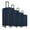 Navy, variant on Grace Soft side Lightweight Expandable with 360° Dual Spinning Wheels and Combo Lock – Includes 32", 28", 24", 20" 4-Piece Luggage Set