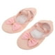 thumbnail image 4 of 1 par de zapatillas de ballet para niñas, suaves y con suela dividida, para practicar ballet, para niños pequeños y niñas, cómodas para clases y presentaciones, 4 of 7