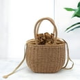 thumbnail image 6 of Skegnu Up to 65% off Easter Clearance Gifts Decorations Women Straw Bags Woven Bag Summer Beach Rattan Shoulder Bag Bag Handbag Gear Savings, 6 of 7