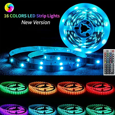 light led strip ir rope changing remote rgb key kit 150leds 5m flexible lights
