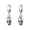 Silver-4, variant on 1 Pair Gothic Skull Dangle Skeleton Earrings for Women Halloween Jewelry Gifts, Skeleton Earrings for Halloween Outfits and Accessories