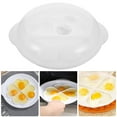thumbnail image 4 of OFFIGAM Kitchenware Silicone Egg Cooker Microwave Eggs Maker PP White 1Pack for Home Use, 4 of 7
