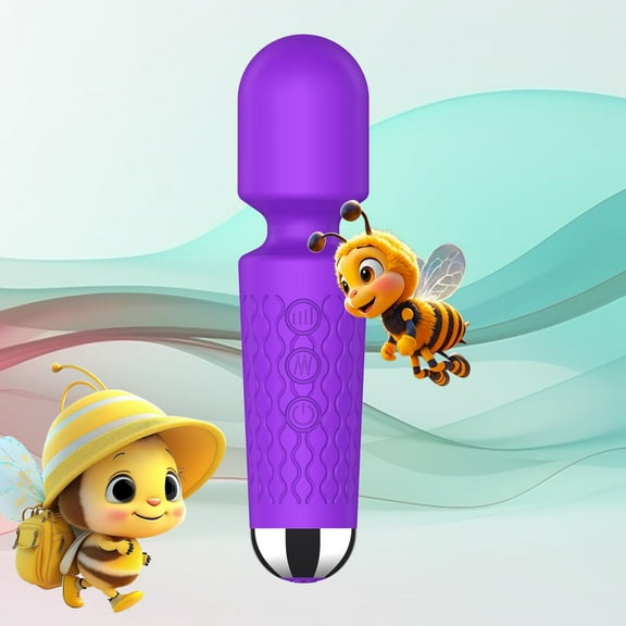 Cordless Power Handheld Pounding Massager, Wand Massager  Double Head Vibration Mode Rechargeable Personal Massager - Cordless Massager Tool - Rechargeable Hand Massagers for Sore Muscles