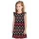 thumbnail image 1 of Balery red Minimalist Snowflake Camisón de princesa para niñas, pijama de algodón con mangas abullonadas, suave y bonito.-Medium, 1 of 6