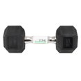 thumbnail image 1 of GoZone Rubber-Coated Hex Dumbbell – Black/Chrome, 1 of 5