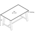 thumbnail image 7 of KFI Studios Urban Loft 6' x 3.5' Bistro Table, Solid Wood Espresso Top, 7 of 7