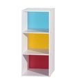 thumbnail image 1 of Hodedah Bibliothèque en Bois Polyvalente à Trois Tablettes, Fini Multicolore, 1 of 2
