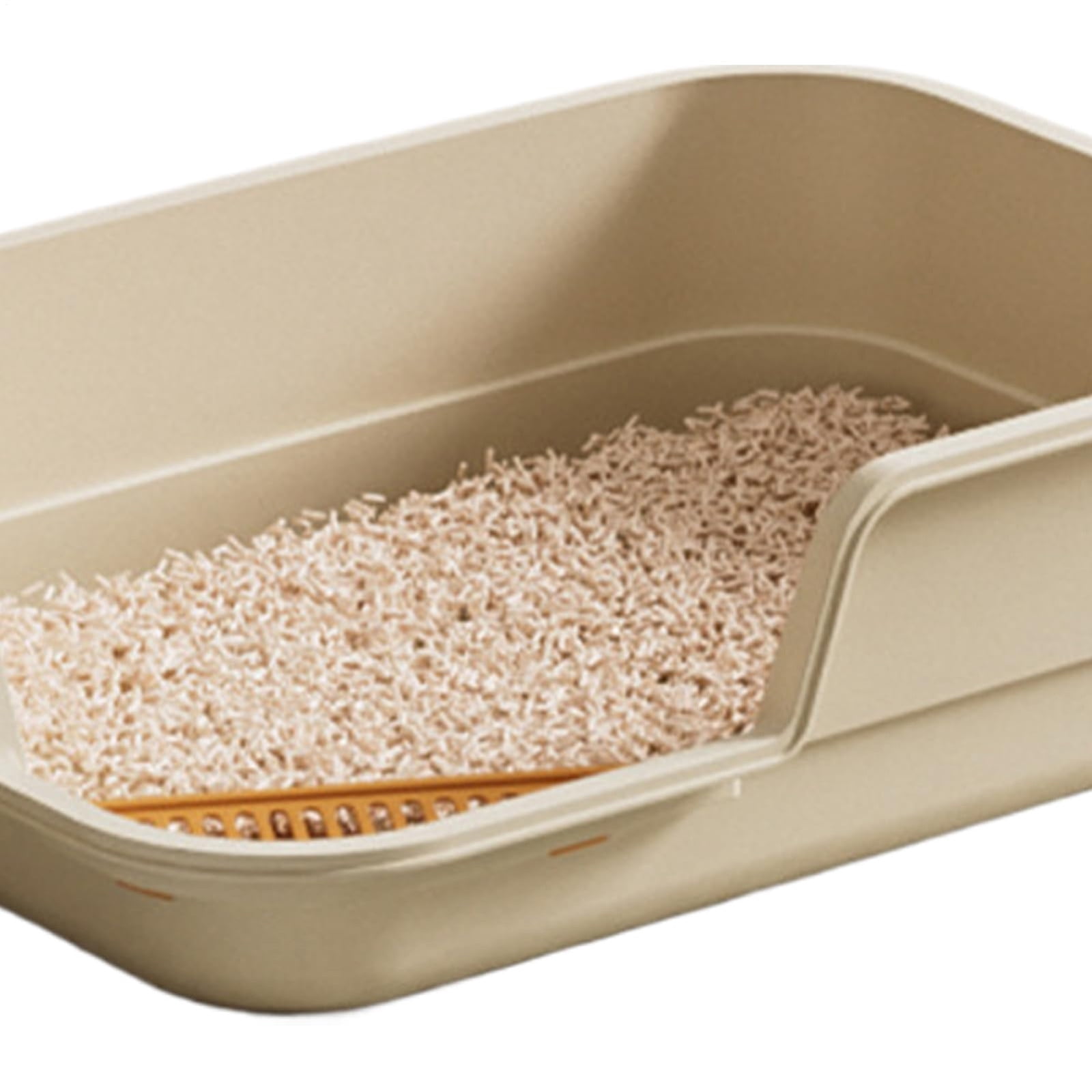 Extra Large Semi Enclosed Cat Litter Box High Sides Low Entry Open Top Kitty Toilet Splash Control for Senior Cats Kittens Multi Cat Home Apartment Senior Cats Multi Cat Clean Home Litter Control