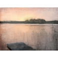 thumbnail image 2 of Kimberly, Allen 18x15 White Modern Wood Framed Museum Art Print Titled - Pink Sunset at the Lake, 2 of 4
