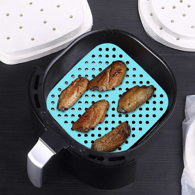 Accessoires en Gel de Silice pour Friteuse à Air Chaud de 8,5 Pouces, Coussin pour Friteuse à Air, Plateau pour Friteuse à Air, Plateau pour Four, Plateau pour Four, Grand Plateau pour Friteuse à Air pour Cuisinière à Four