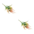 thumbnail image 4 of Plantas de plástico sintético Advancent 3 piezas apariencia realista interior exterior rosa, 4 of 6