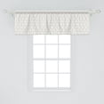 thumbnail image 2 of Ambesonne Geometric Valance Pack of 2, Blossom Feels Triangle, 54"X18", White Pistachio Green, 2 of 4