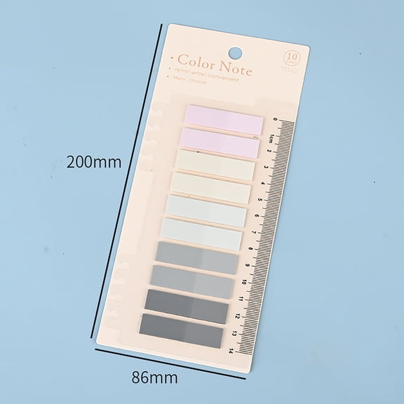 Clearance post-it notes under $5,Index Marker Sticker Morandi Translucent Creative Notes Students Focus On Note Classification Notes N Times 1PC