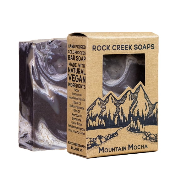 Rock Creek Soaps - Vegan Bar Soap - Mountain Mocha