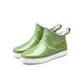 thumbnail image 1 of MAWCLOS Womens Garden Shoes Wide-Calf Rain Boots Lightweight Round Toe Waterproof Booties Slip Resistant Raining Work Shoe Green 6（W）, 1 of 4