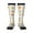 3 Black, variant on Construction Equipments Worker print thigh-high socks, crafted for both men and women with a stretchy, high-opaque design perfect for daily wear