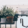 thumbnail image 4 of CHOK Flower Bracket Planter Box Brackets Railing Holder Window Pot Deckfenceiron Stands Mounting Mount Balcony Rail Hanging, 4 of 6