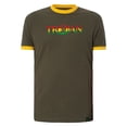 thumbnail image 5 of Trojan Logo Ringer Tee, Green, 5 of 5