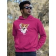 thumbnail image 2 of Cute Corgi Peeking Through Hoodie Men -Image by Shutterstock, Male x-Large, 2 of 4