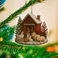 thumbnail image 5 of FHBVT Chicken Farm Ornament 2025, Wooden Chicken Coop Themed Hanging Decoration with Farm Animal Design, Rustic Small Holiday Pendant for Xmas Tree Window Bag Party Lovers Farmhouse Style Home Party, 5 of 5