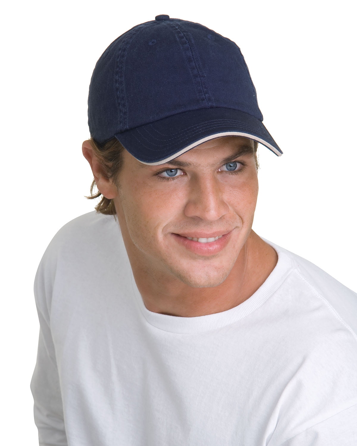 Washed Cotton Unstructured Sandwich Cap 