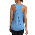 thumbnail image 2 of CAIXIA Racerback Tank Tops for Women Sleeveless Cropped Tank Tops Scoop Neck Undershirt Running Muscle Tank Yoga Shirts Plus Size Gym Clothes,Light blue, 2 of 7