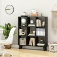 thumbnail image 4 of Costway 2PCS 9-Cube Bookcase with 6 Removable Shelves Raised Support Feet for Living Room Black, 4 of 9