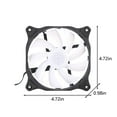 Fufafayo Savings CPU Cool Fans Chassis Fans 120mm PWM Hydraulic Bearing