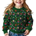 thumbnail image 2 of Stamzod Crewneck Sweater for Girls Boys 2026 Fashion Pullover Christmas Sweaters Xmas Holiday Long Sleeve Knit Tops, 2 of 10