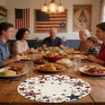 thumbnail image 5 of OAVQHLG3B American Flag Vases Flowers 4th of July Round Placemats Set of 4, 14 Inch Patriotic Memorial Day Round Table Mats for Dining Decoration, 5 of 6