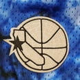 thumbnail image 4 of Men's Mitchell & Ness Royal Golden State Warriors Hardwood Classics 1995 Galaxy Swingman Shorts, 4 of 4