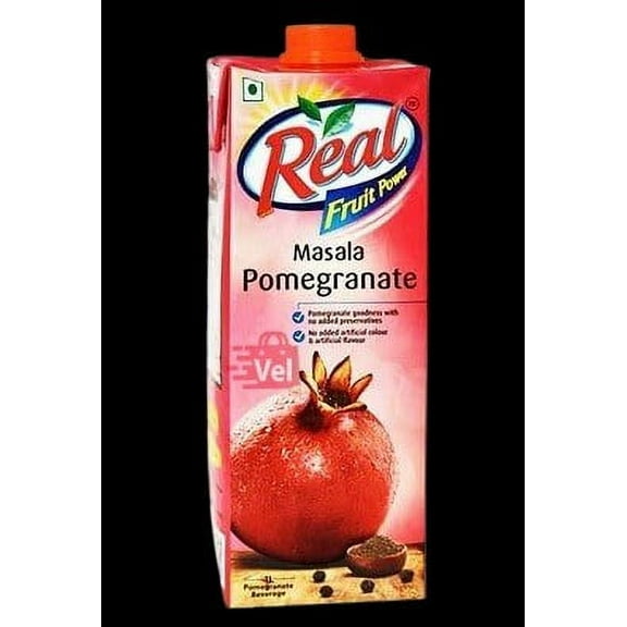 Dabur Real Masala Pomegranate Fruit Juice Nectar - 1 L (33.8 Fl Oz)