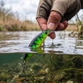 thumbnail image 4 of Fishing Lures for Bass Freshwater 2.75 Inch Hard Bait with Treble Hooks Bass Fishing Gear Accessory for Freshwater Fishing, 4 of 7