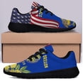 thumbnail image 3 of Oregon Stte Meadowlark Bird and Oregon Grape Flower Shoes Sneakers Black Size 10, 3 of 7
