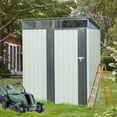 thumbnail image 2 of 5Ft X 3Ft Outdoor Metal Storage Shed Transparent Plate White, 2 of 5