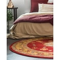thumbnail image 3 of Unique Loom Sahand Collection Area Rug (8' Round Red/Cream), 3 of 7