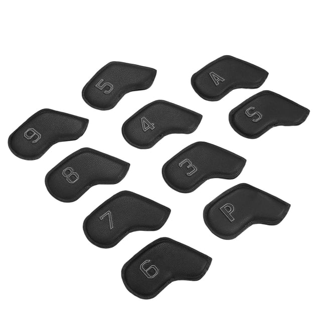 10 UDS. Fundas Protectoras De Golf Material Pu Juego De Protectores Para Cabeza De Palo De Golf Para Necesidades De Entretenimiento Y Abrenamiento