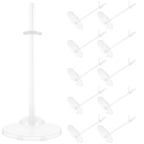 Pack De 20 Soportes Transparentes Para Muñecas De 9-11 Pulgadas, Exhibidor Ajustable Con Base Resistente Para Figuras De Acción Y Muñecas